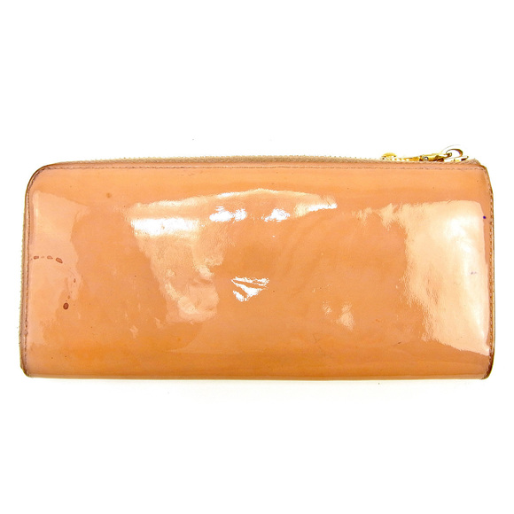 Miu Miu long wallet L-shaped ribbon motif pink enamel 1832s - Picture 3 of 7